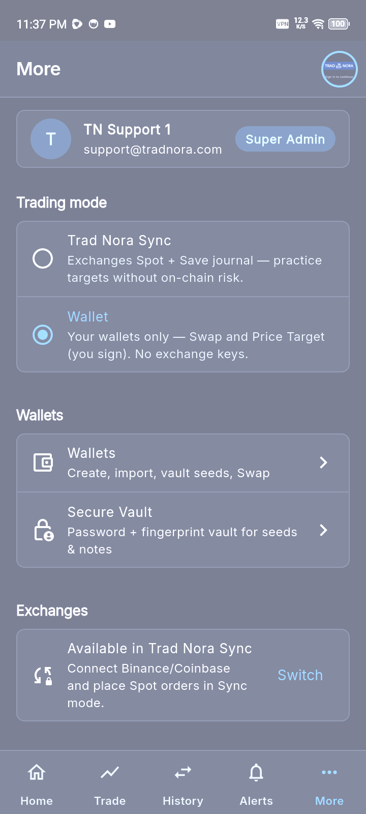App screenshot (light)