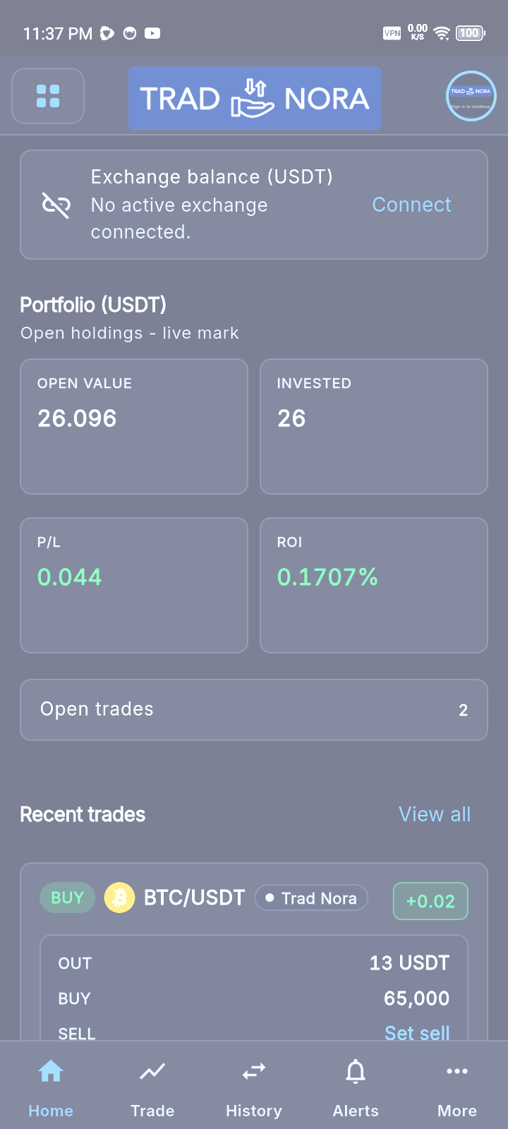 App screenshot (light)